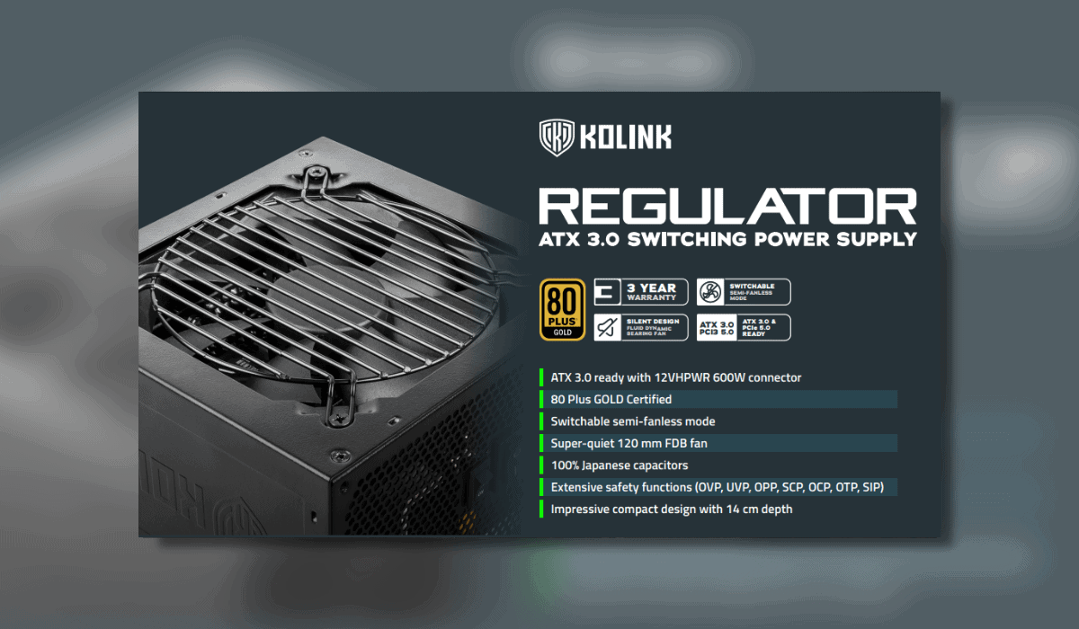 Kolink Regulator 1000W 80+ Gold PSU Review
