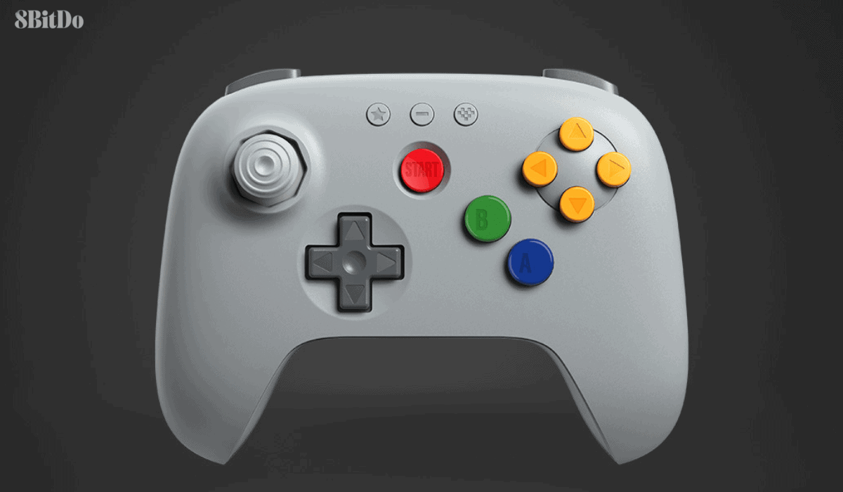 8BitDo 64 Bluetooth Controller Now In Classic Grey