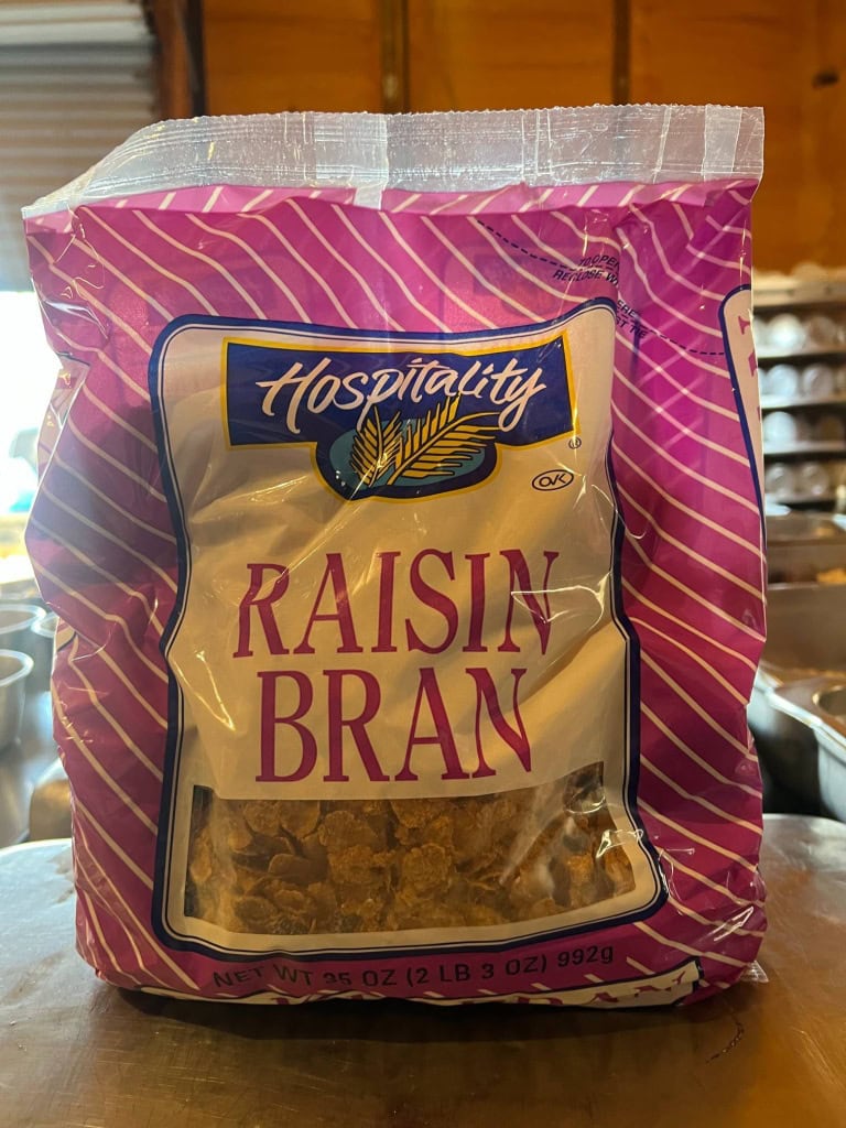 bag of raisin bran