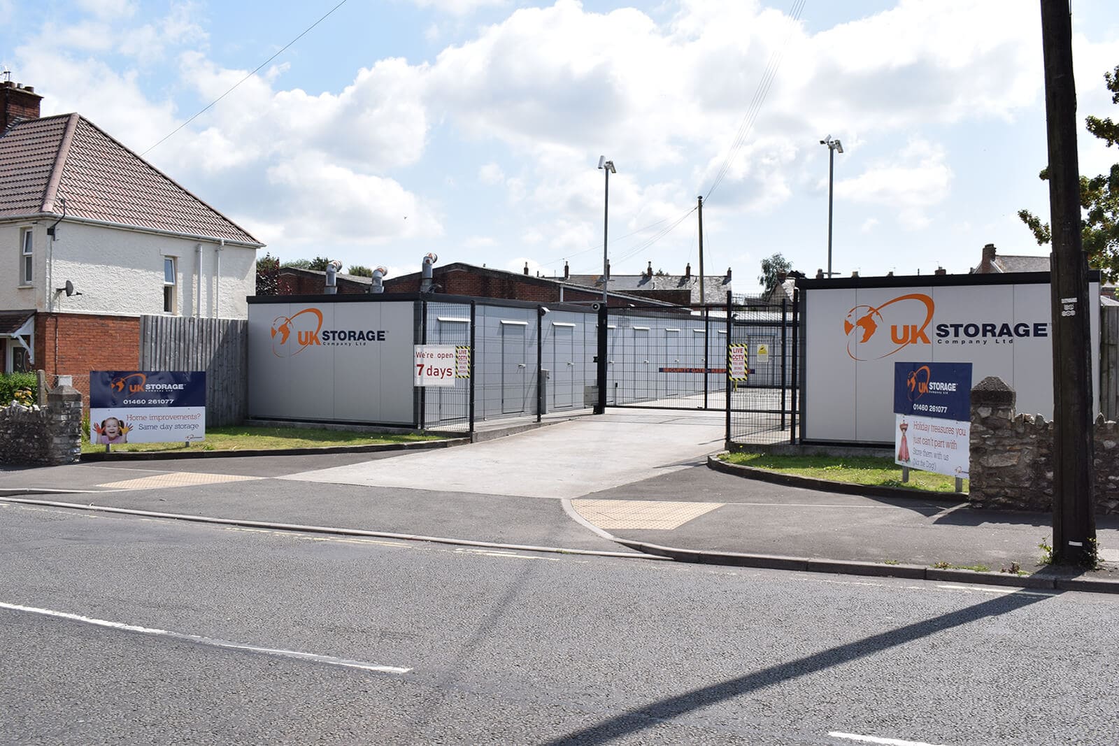 UKS Chard Self Storage Facility - Outside Gates