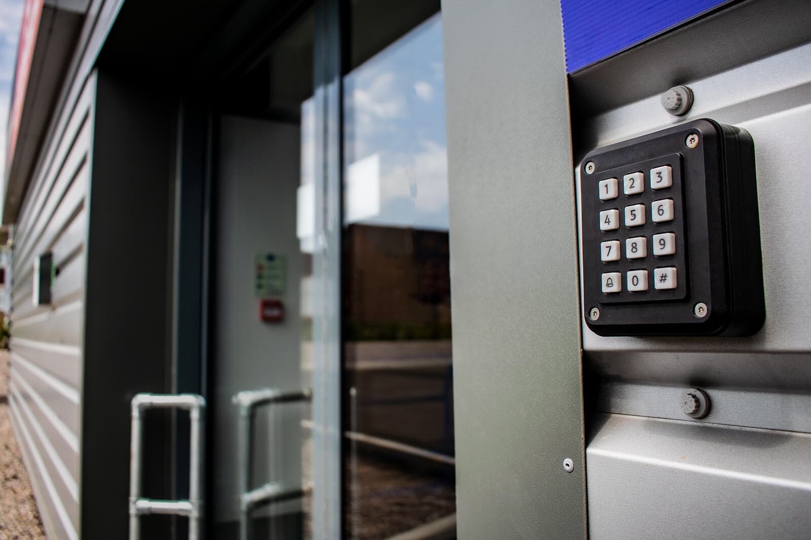 Keypad entry at UK Storage Company Yate