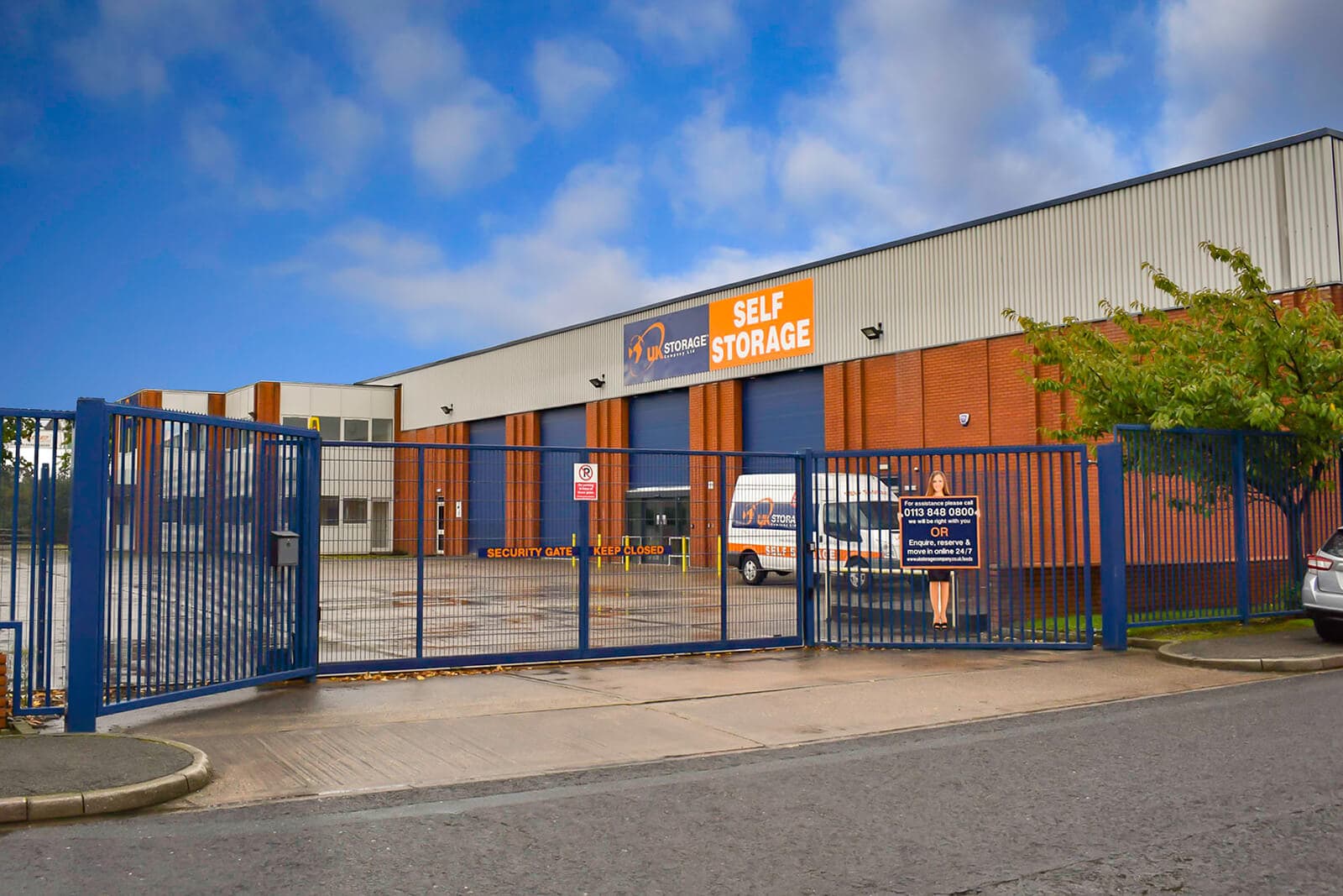 UKS Leeds Entrance Gates - self storage facility