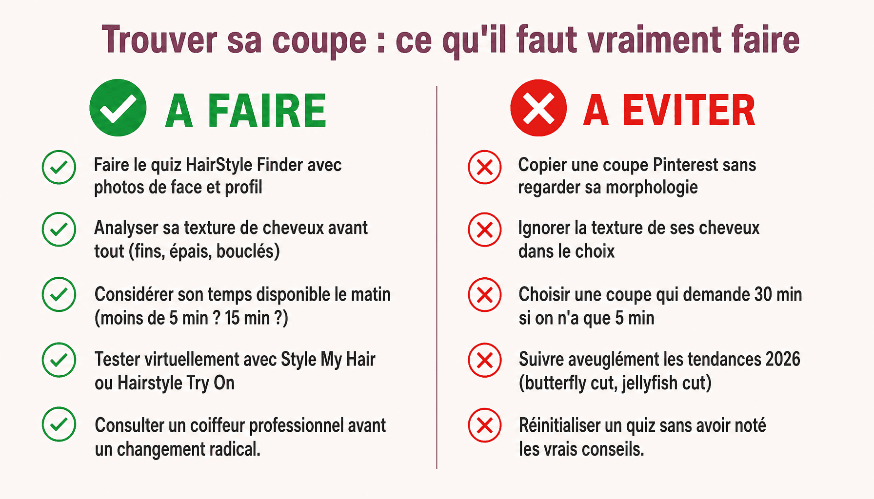 Guide thebeautyandthegeek fr trouver coupe cheveux : à faire et à éviter pour choisir sa coupe idéale