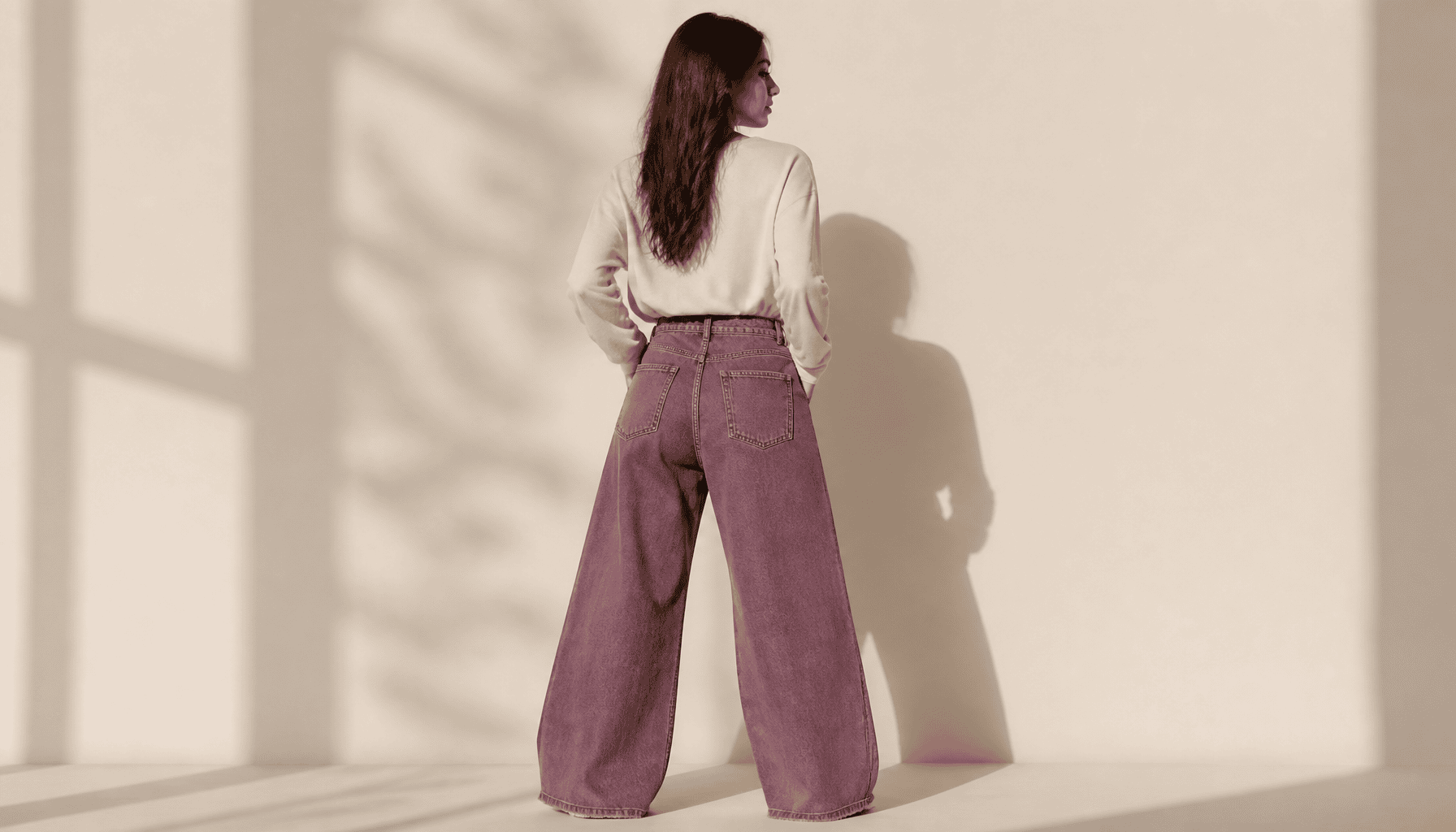jean wide leg femme