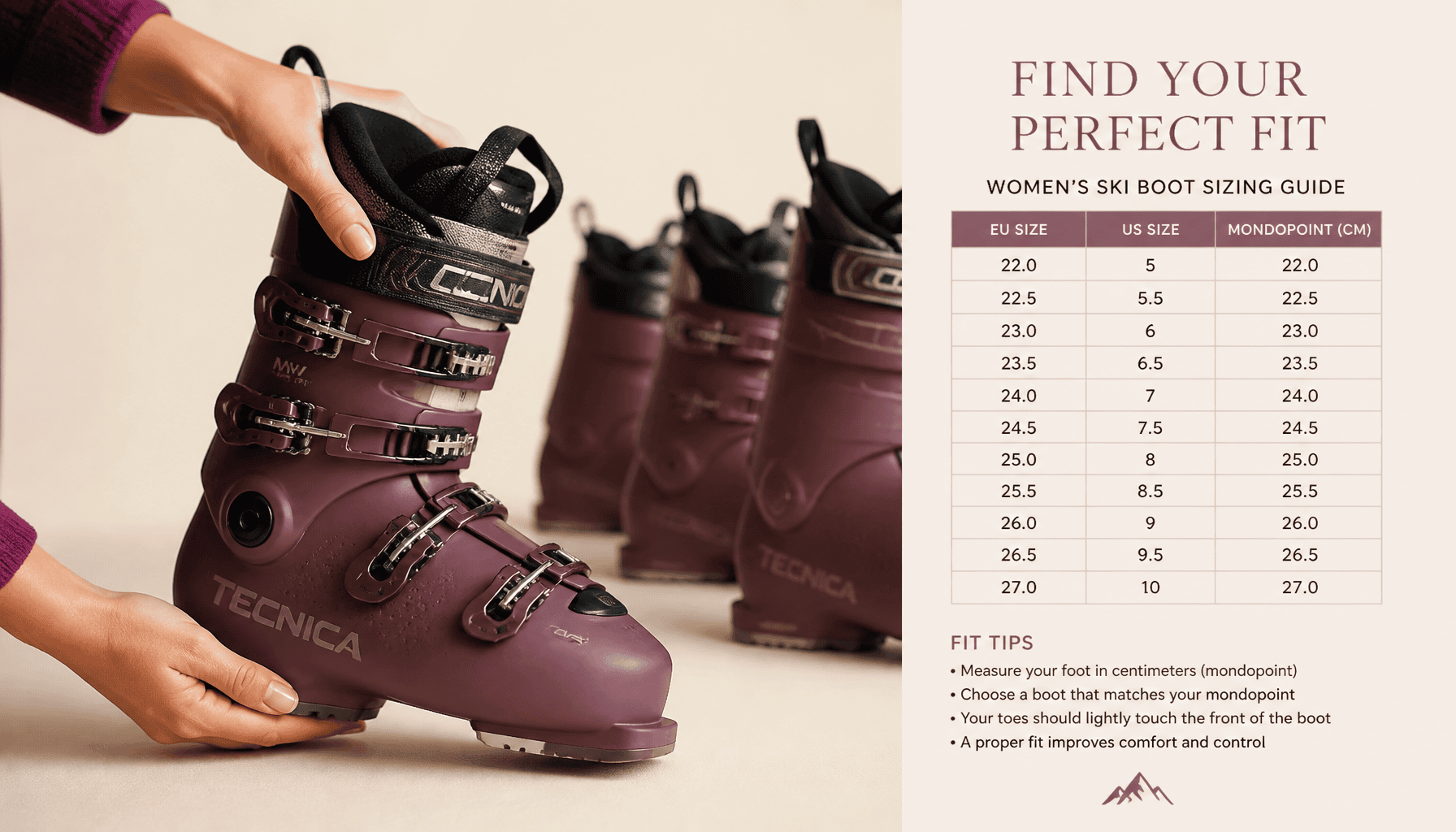 taille des chaussures de ski