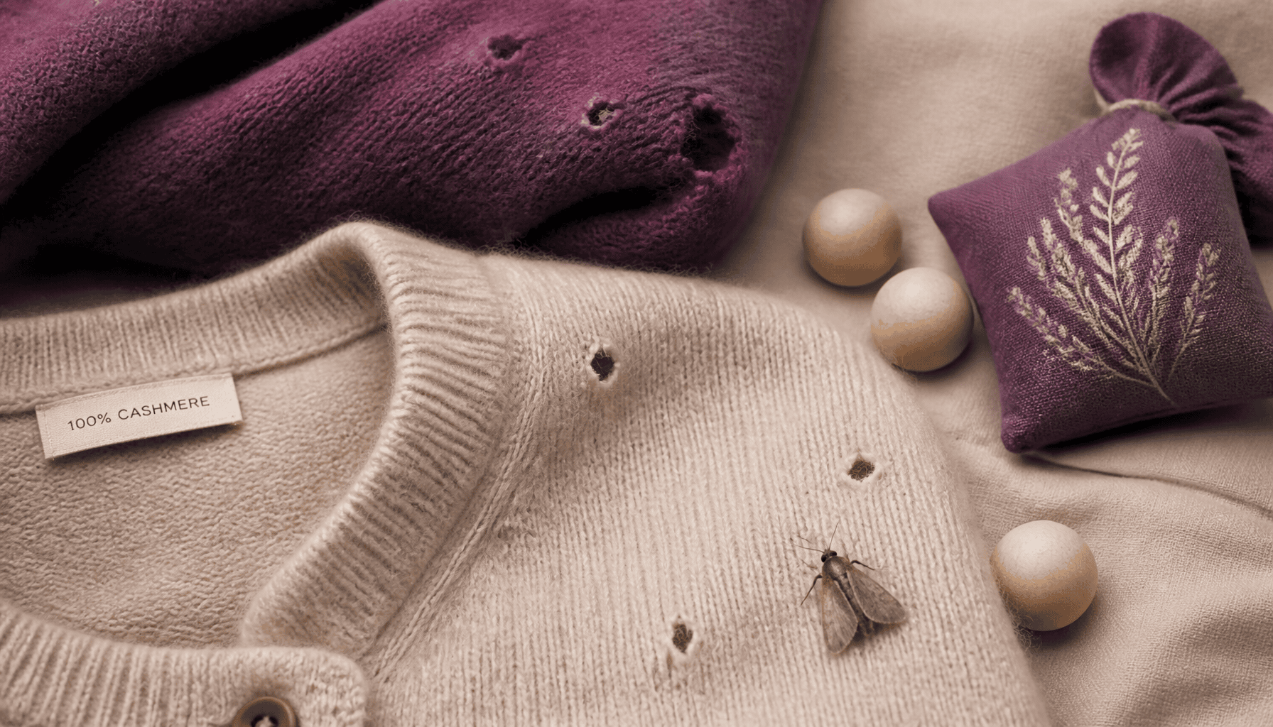 mites dans les vetements