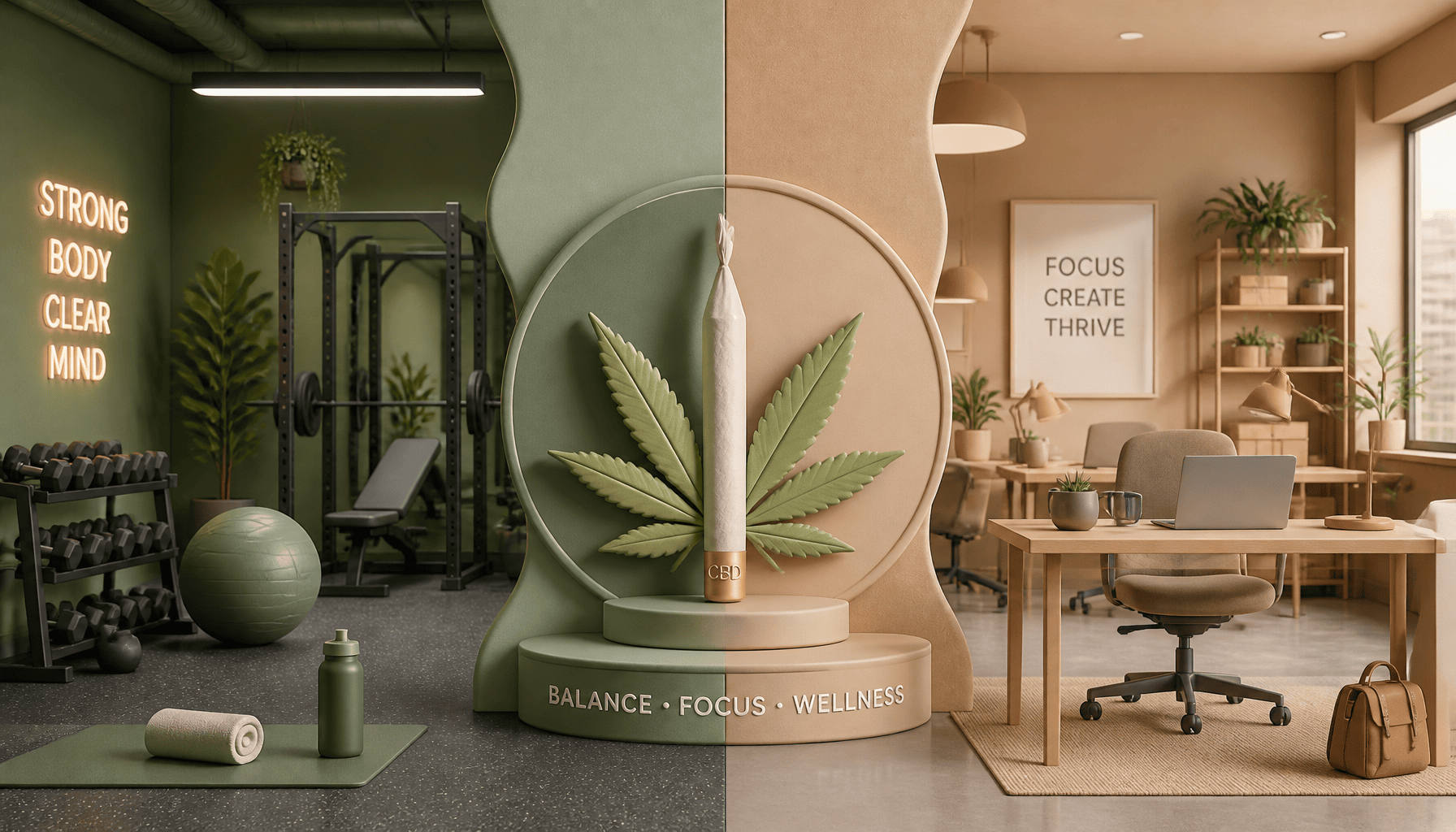 comment le joint de CBD s'est imposé de la salle de sport au coworking