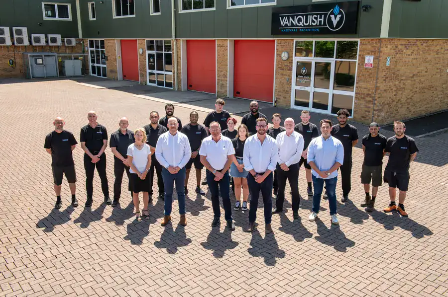 Vanquish team outside the company premises