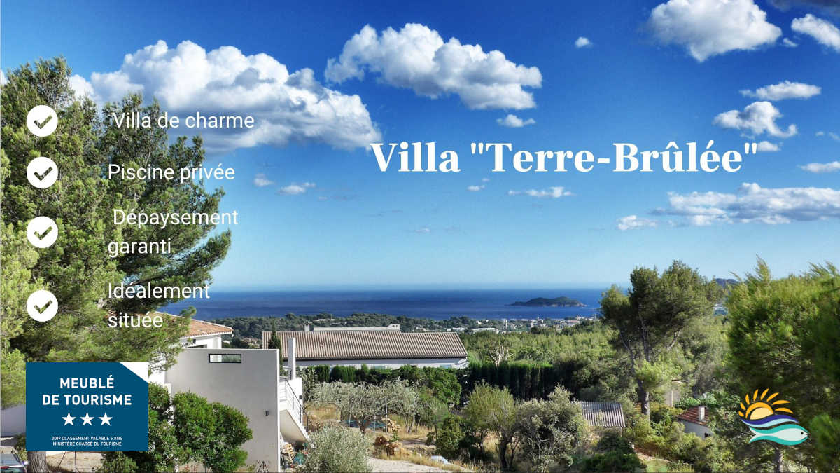 Villa de charme Terre-Brûlée : confort, piscine et calanques Villa Terre Brulee Ceyreste La Ciotat Vue Mer