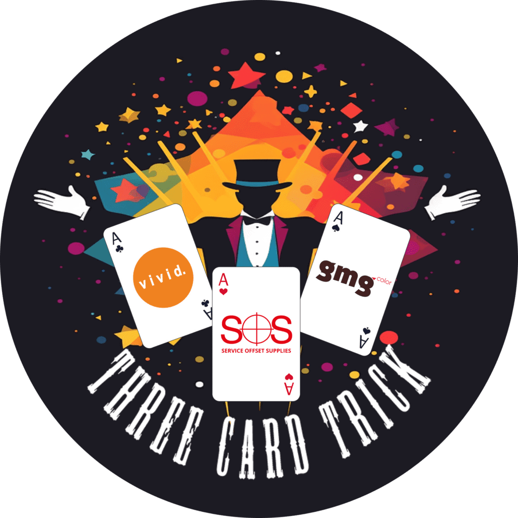 SOS, GMG and Vivid team up for “The Three Card Trick” Open House event.