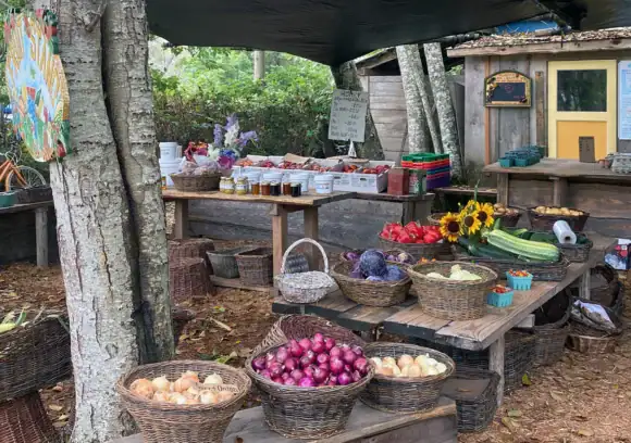farmers market goods on gulf island