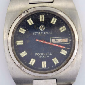 VTG SETH THOMAS ROCKSHELL Steel Wristwatch. Cal: 35. For Parts