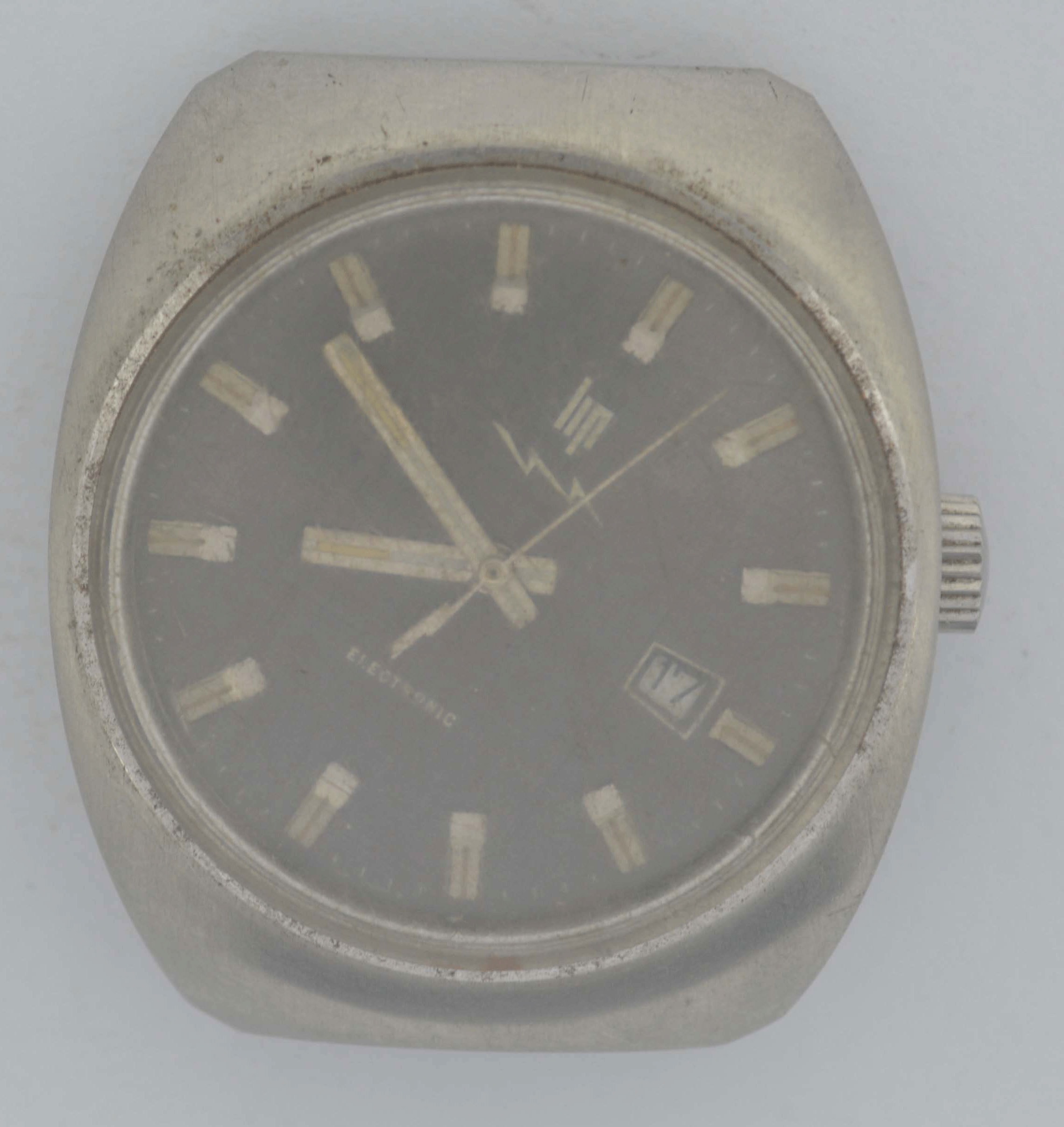 VTG LIP ELECTRONIC Steel Watch. Ref: 184.61.117.0. For Repairs