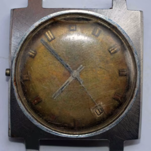 Vintage Boxy Auto St steel Watch. Ref Cal 1461 For Repairs
