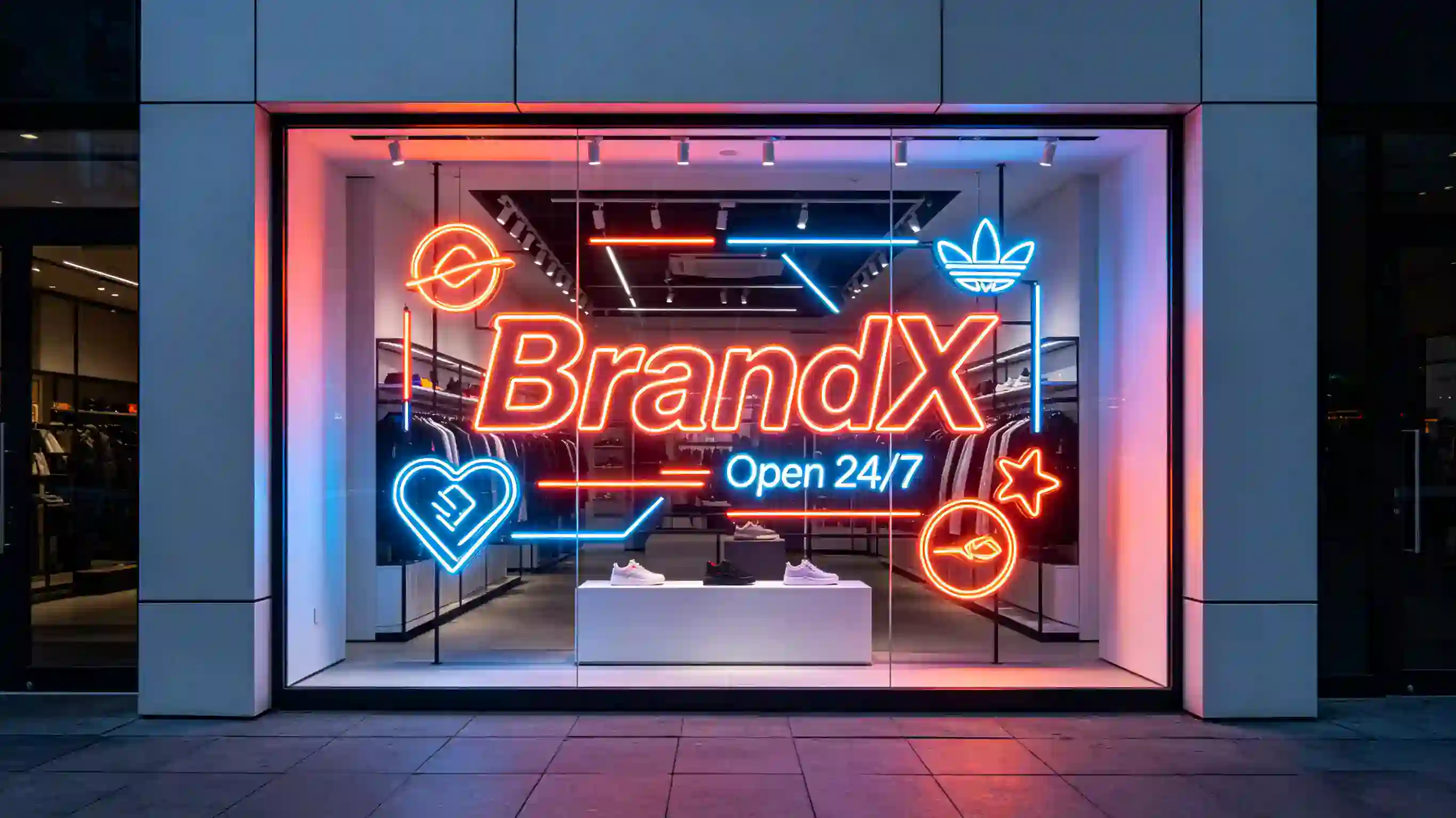 Retail Store Neon Sign Case Study , LA Fashion Brand Window Display – Y ...