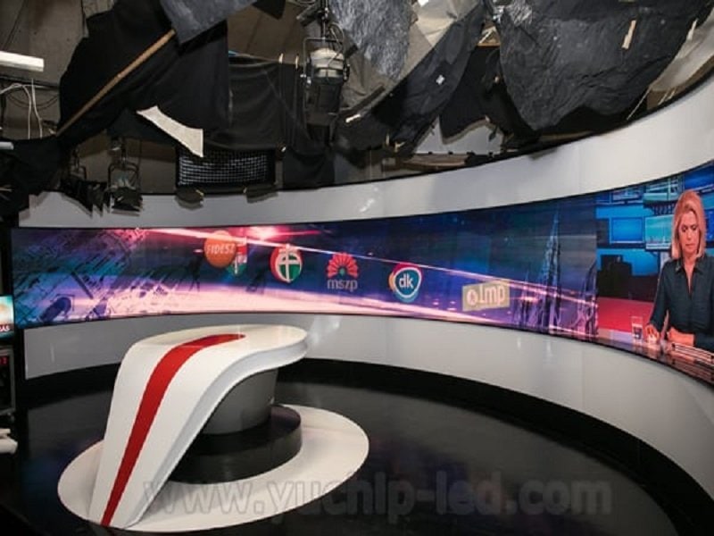 YUCHIP P3 Indoor LED Display On Hungarian TV Station