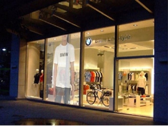 YUCHIP 86sqm P10.42 Transparent LED Display Exported To Europe