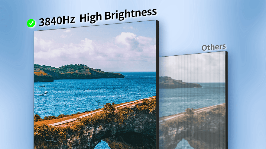 LED Poster-High Refresh Rate of 3840Hz Ensure Stunning Visual