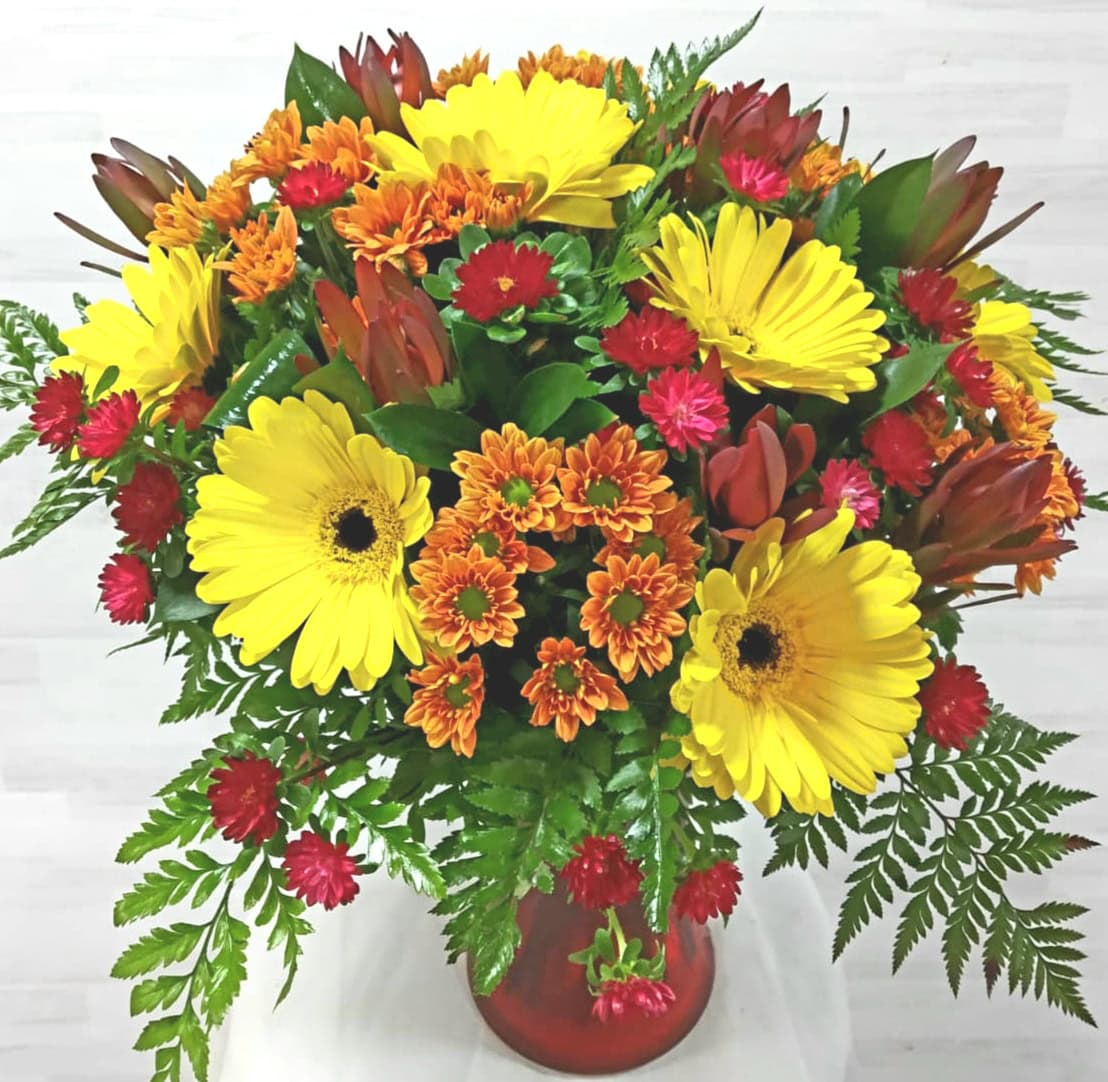 זר סתיו - תלתן פרחים - צפת