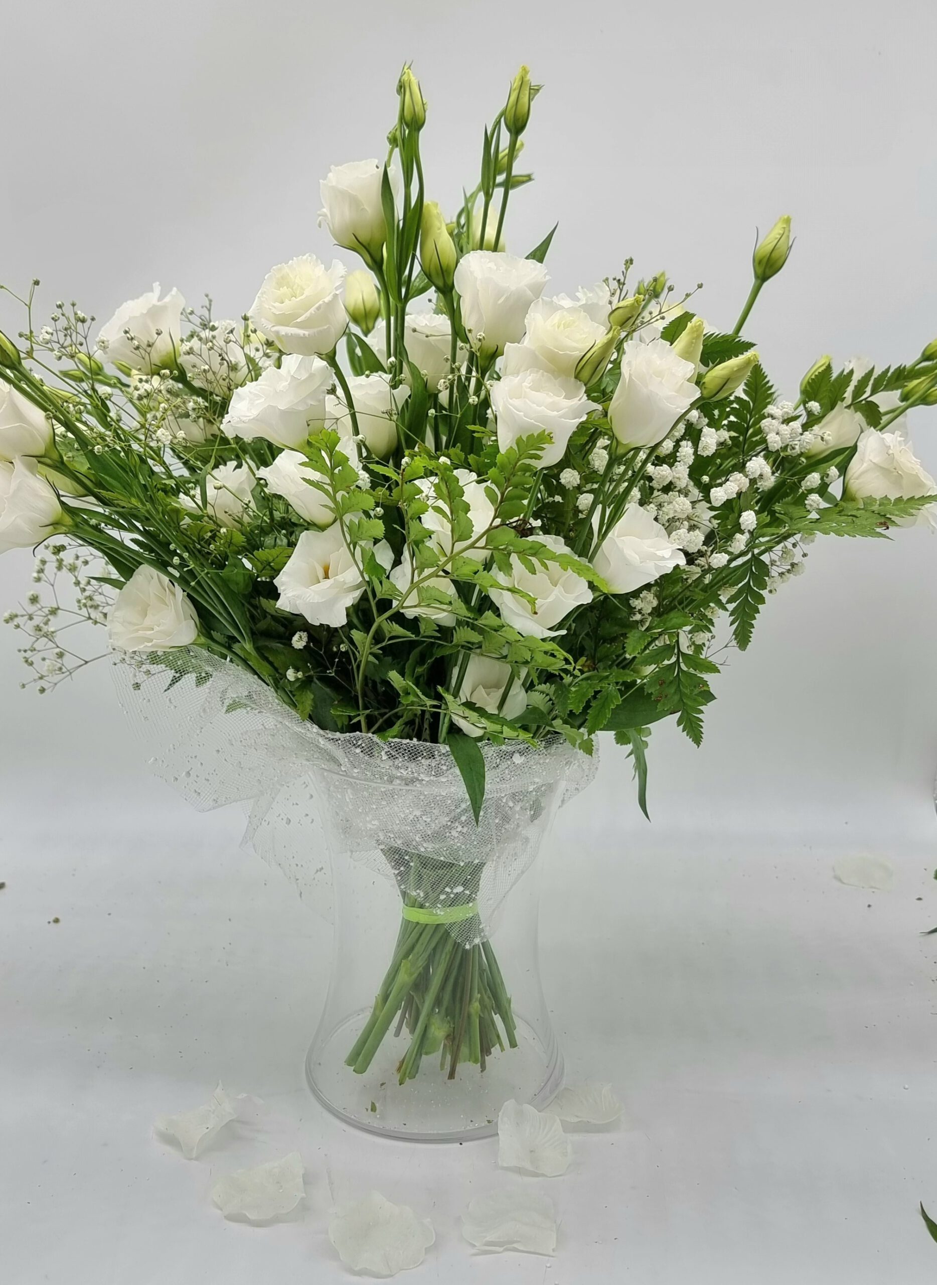 זר חלום בלבן - תלתן פרחים - צפת