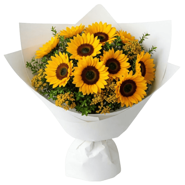 זר חמניות בשדה | 272 - פרחי לב - כרמיאל