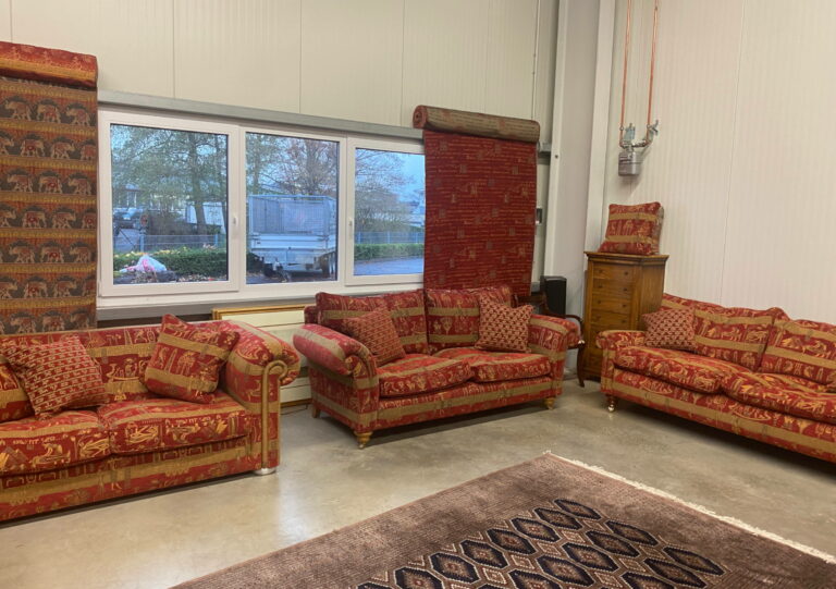 Ausstellung von englischen Sofas