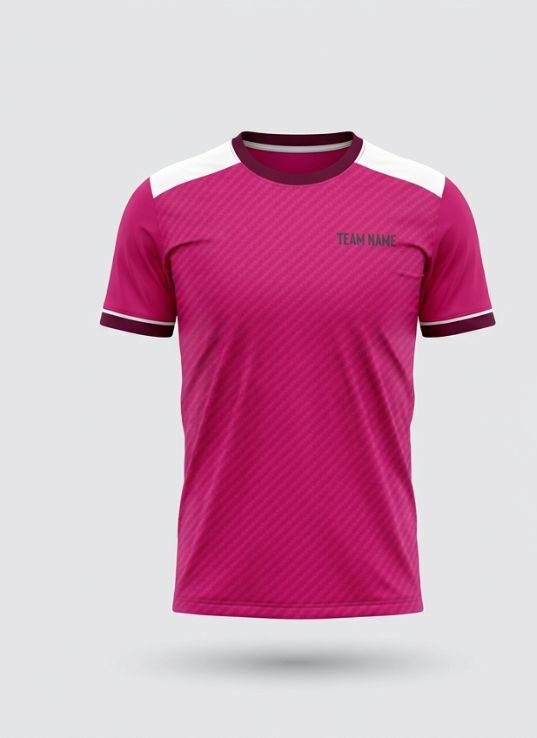 Magenta Weave Badminton Jersey