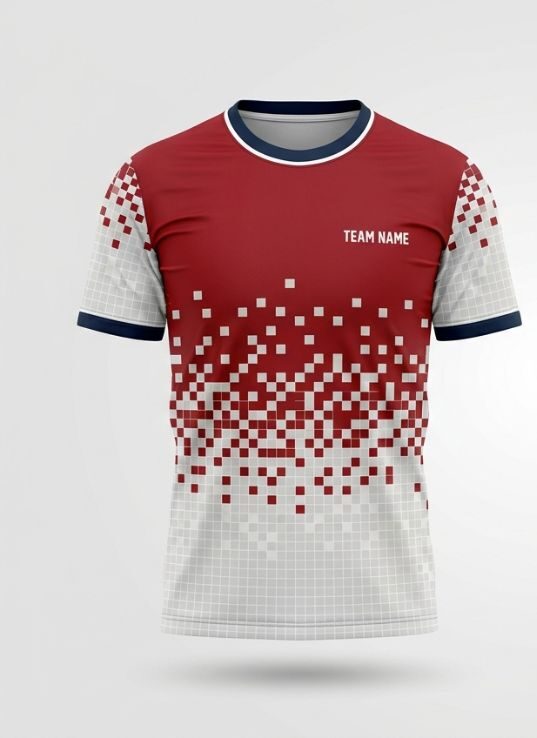 Crimson Fade Badminton Jersey