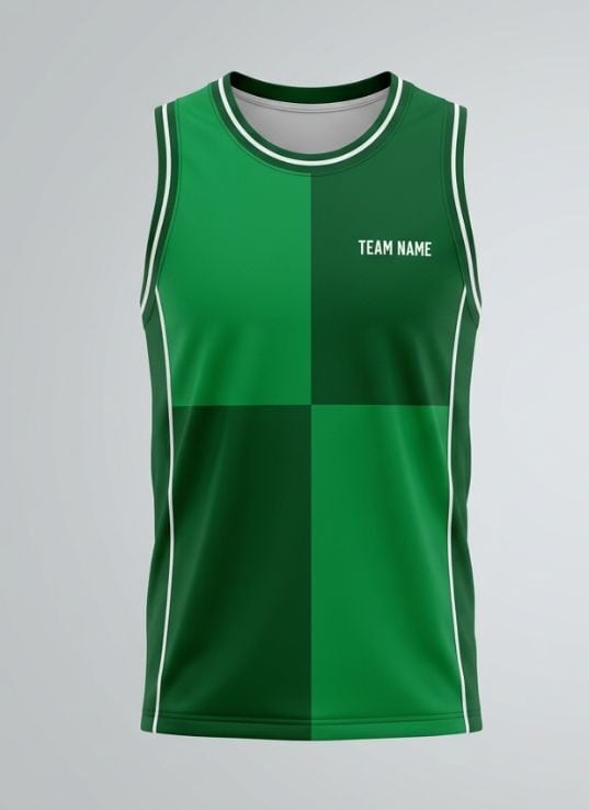 Emerald Block Basketball Jersey