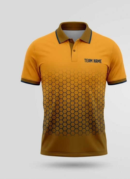 Amber Hex Cricket Jersey