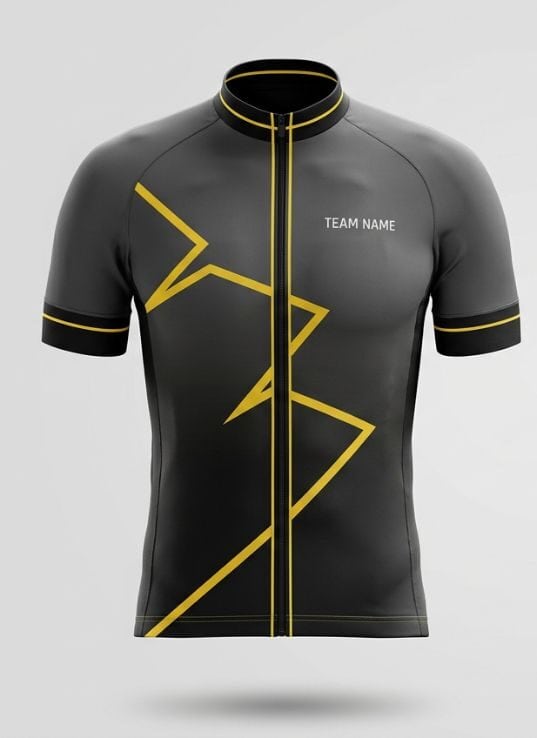 Charcoal Volt Cycling Jersey