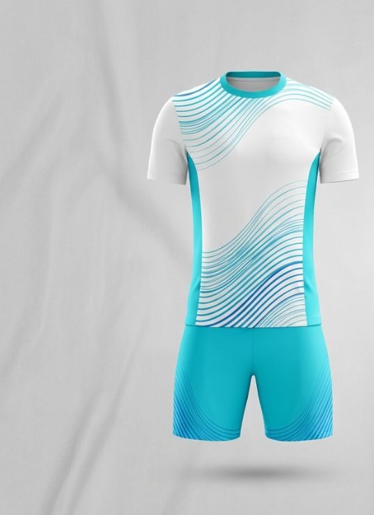 Aqua Current Football Jersey