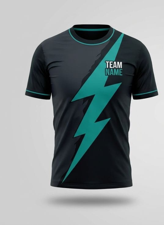 Charcoal Lightning Football Jersey