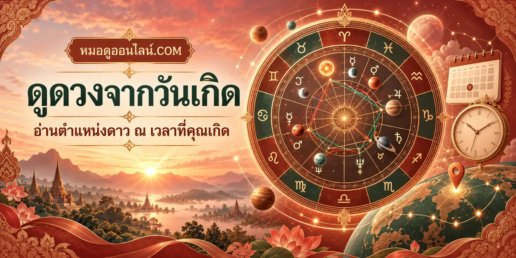 ดูดวงจากวันเกิดฟรี อ่านดวงจากวันเดือนปีเกิดและดวงกำเนิด