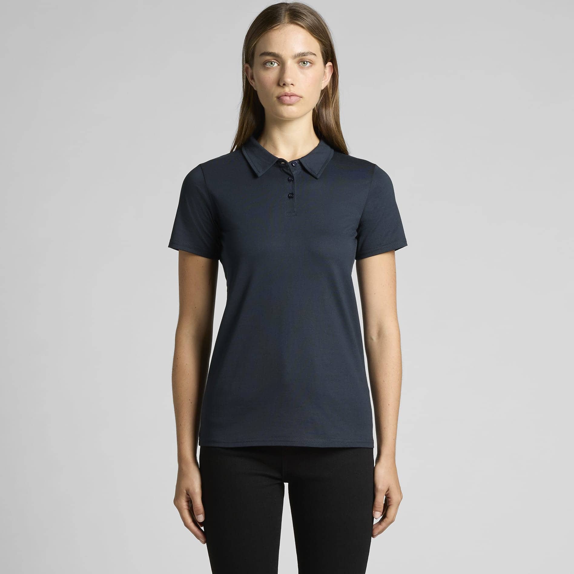 Wo's Amy Polo, blank apparel available for custom hospitality uniform printing at Xpress Tees