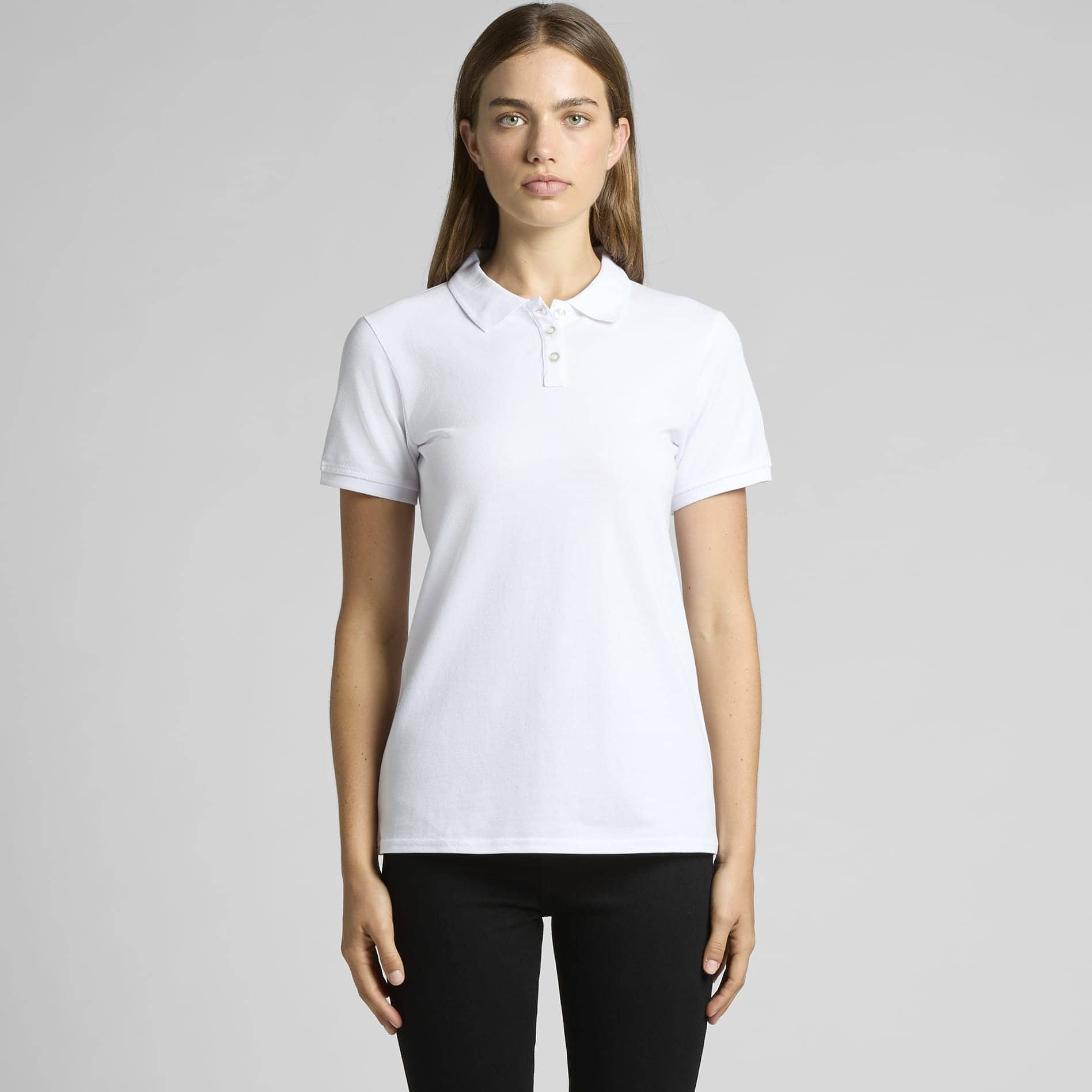 Wo's Pique Polo, blank apparel available for custom corporate uniform printing at Xpress Tees