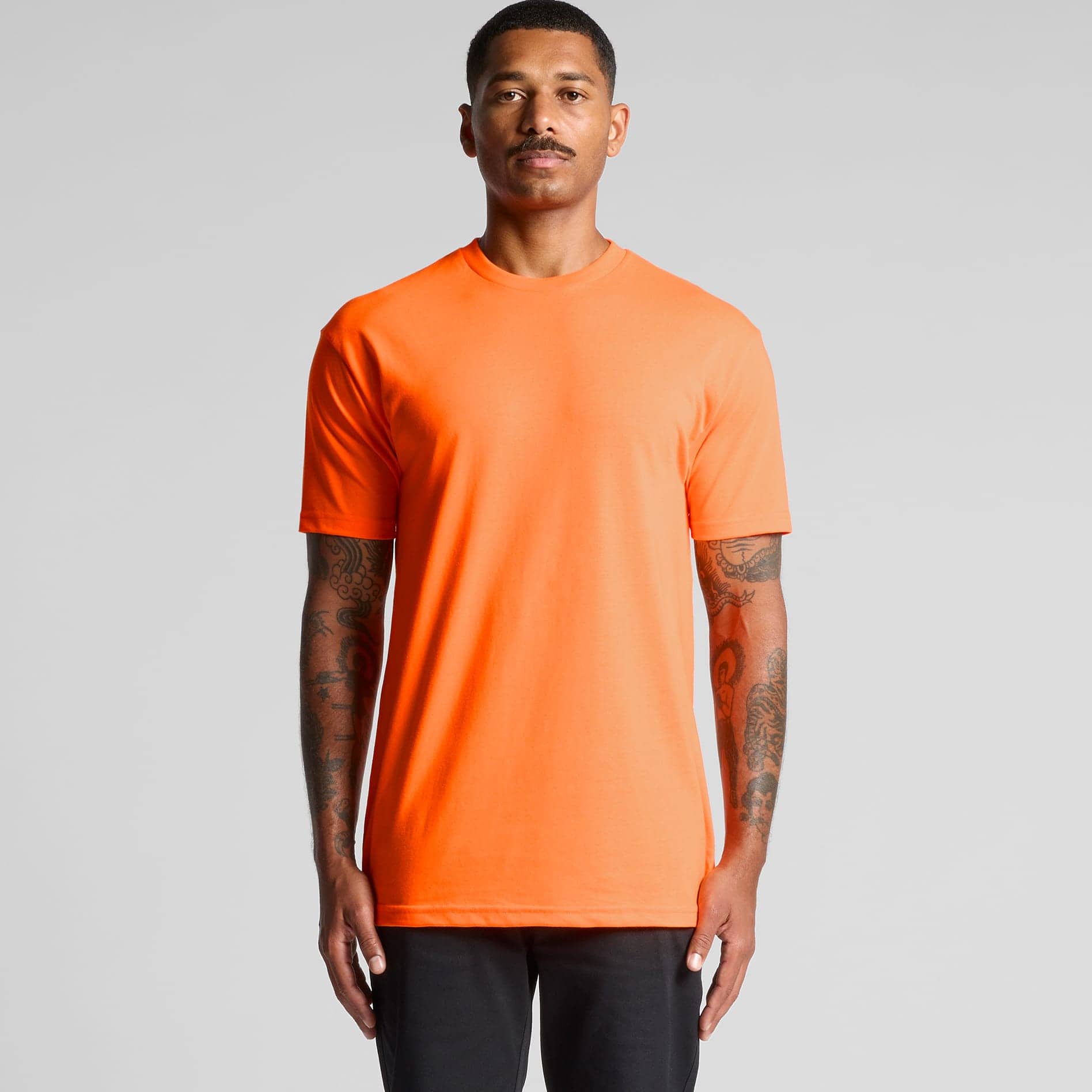 Block Satety Tee, blank apparel available for custom workwear printing at Xpress Tees