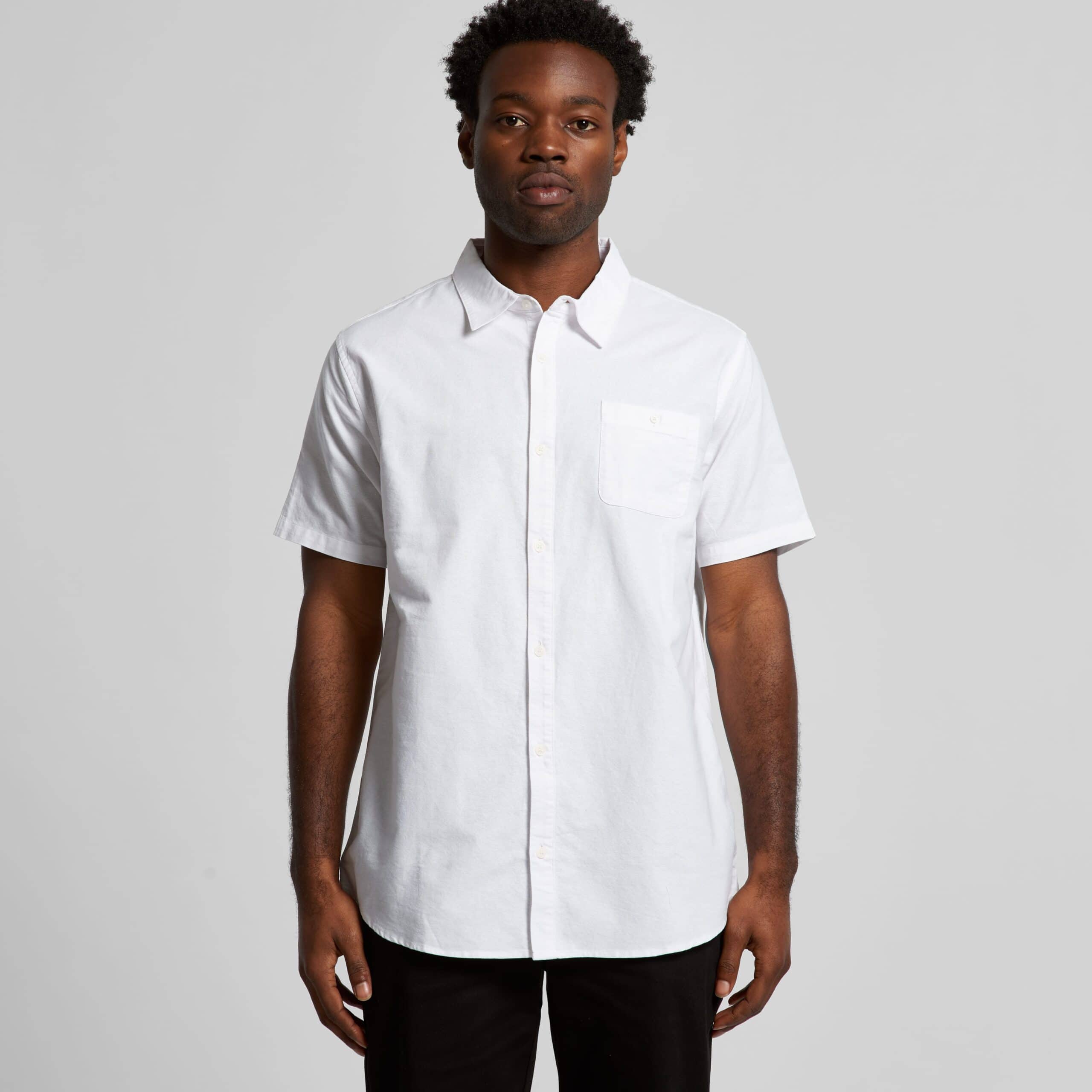 Oxford Short Sleeve Shirt, blank apparel available for custom corporate uniform printing at Xpress Tees