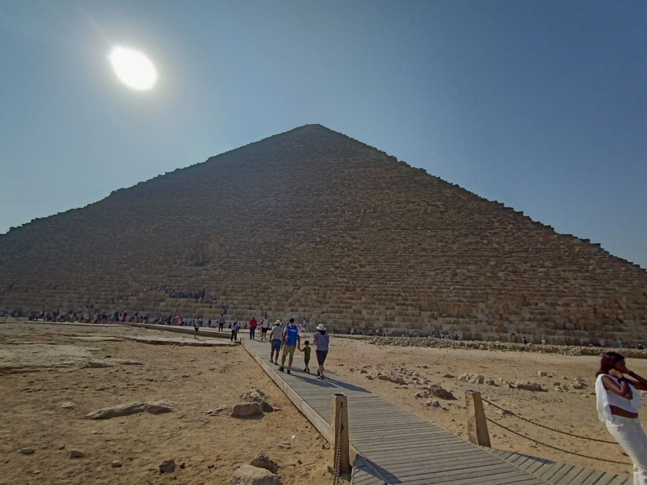Panoramic view across the Giza Plateau