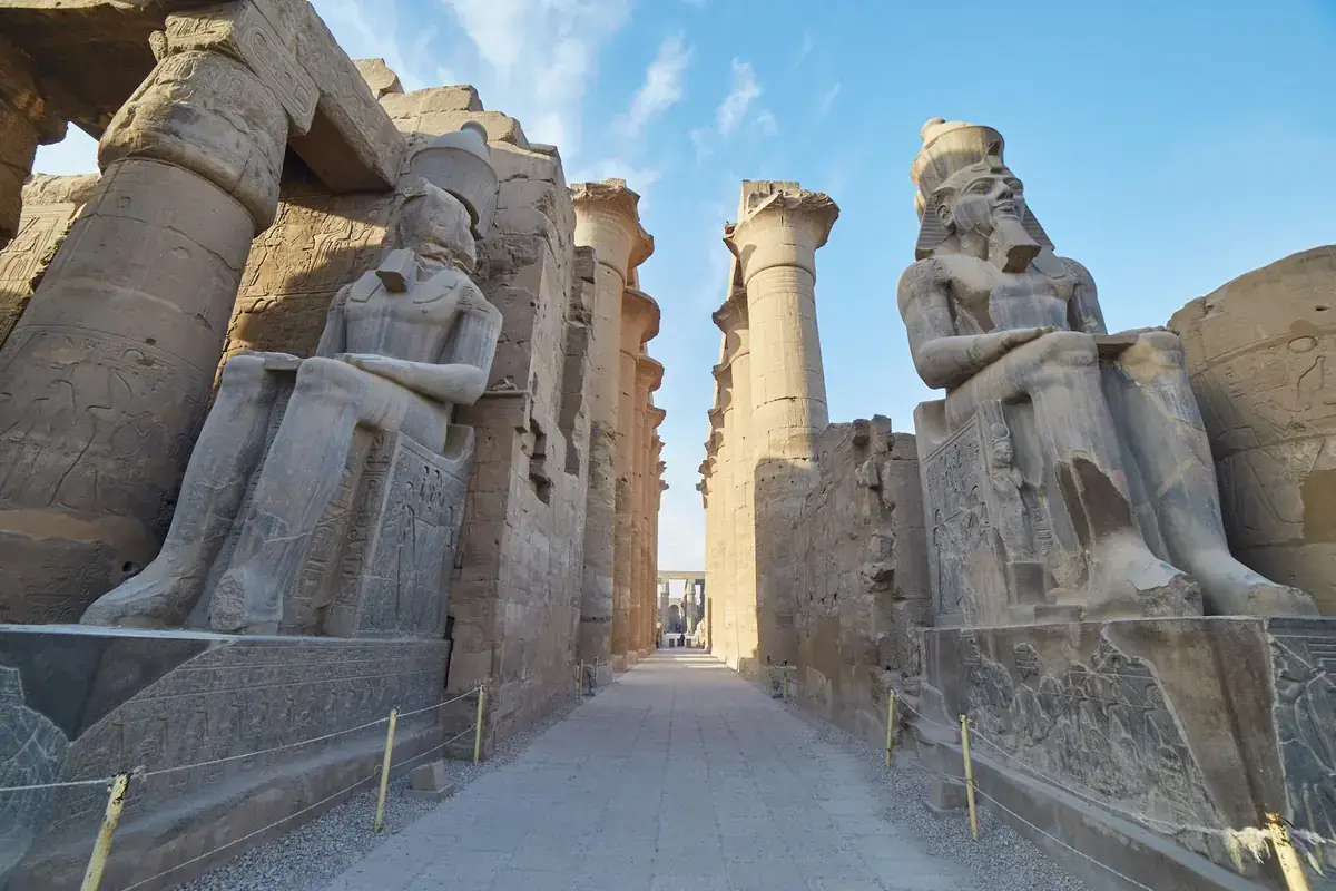 Luxor Temple and ancient Egyptian columns