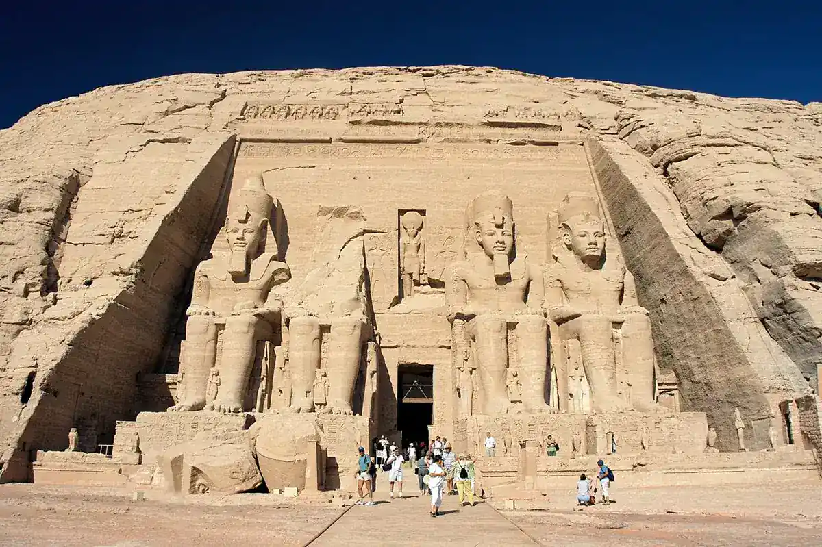 Colossal statue of Ramesses II at Abu Simbel