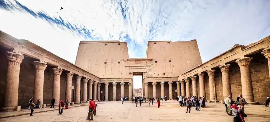 Temple of Horus at Edfu in Upper Egypt