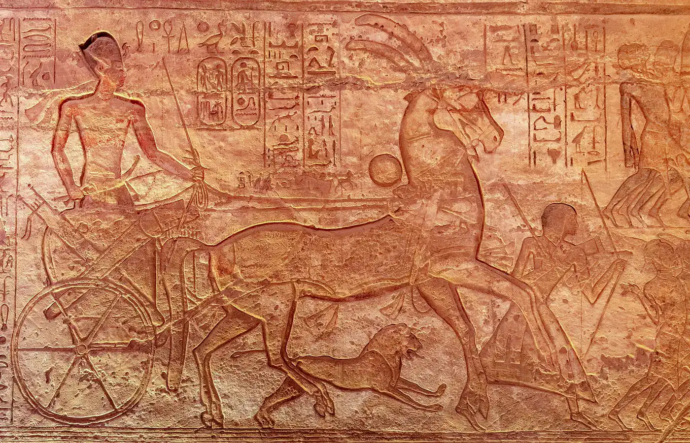 Carved scene from the Battle of Kadesh