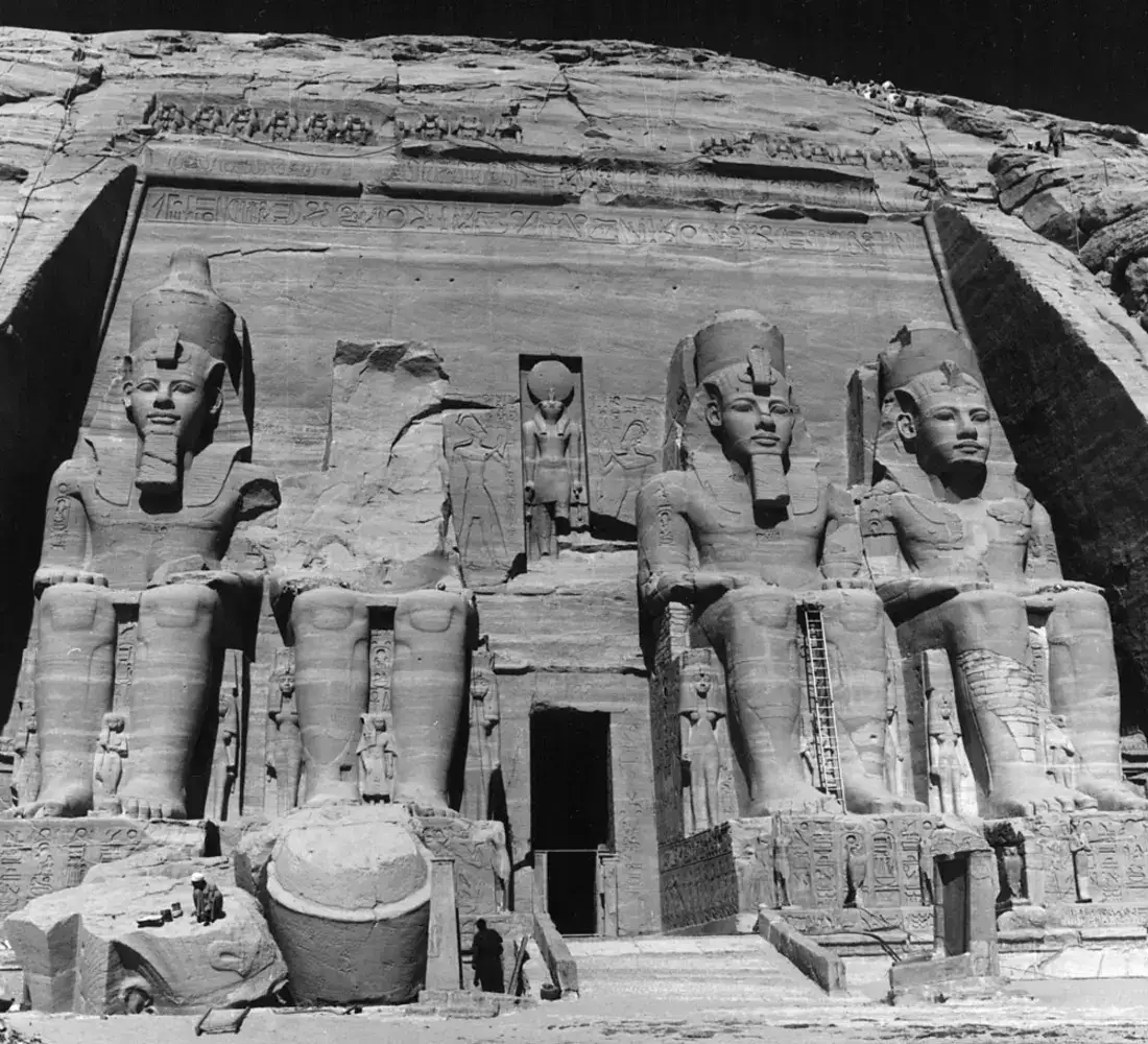 Historic UNESCO temple reconstruction work