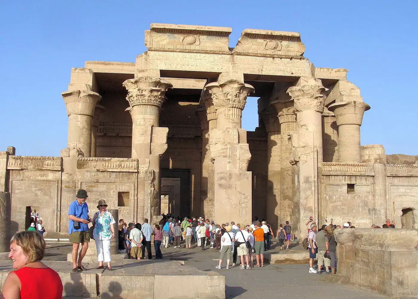 Paired entrance of Kom Ombo Temple