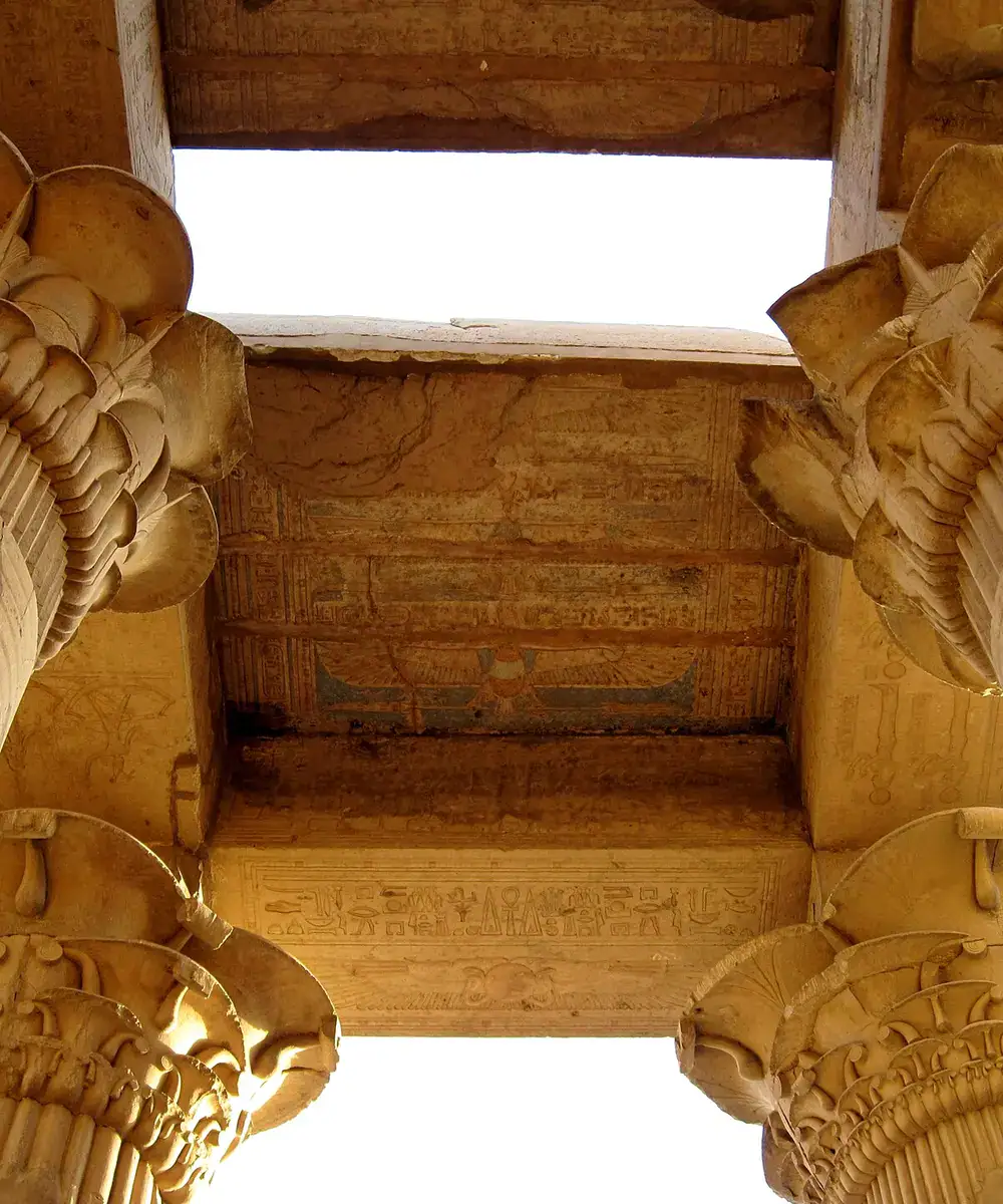 Decorated columns at Kom Ombo Temple