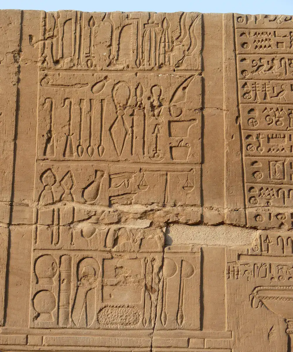 Medical instruments relief at Kom Ombo Temple