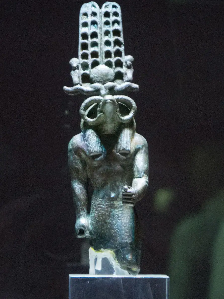 Bronze statue of Sobek-Re from Kom Ombo