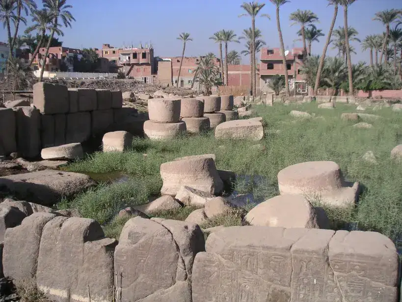 Temple blocks associated with Ramesses II at Memphis