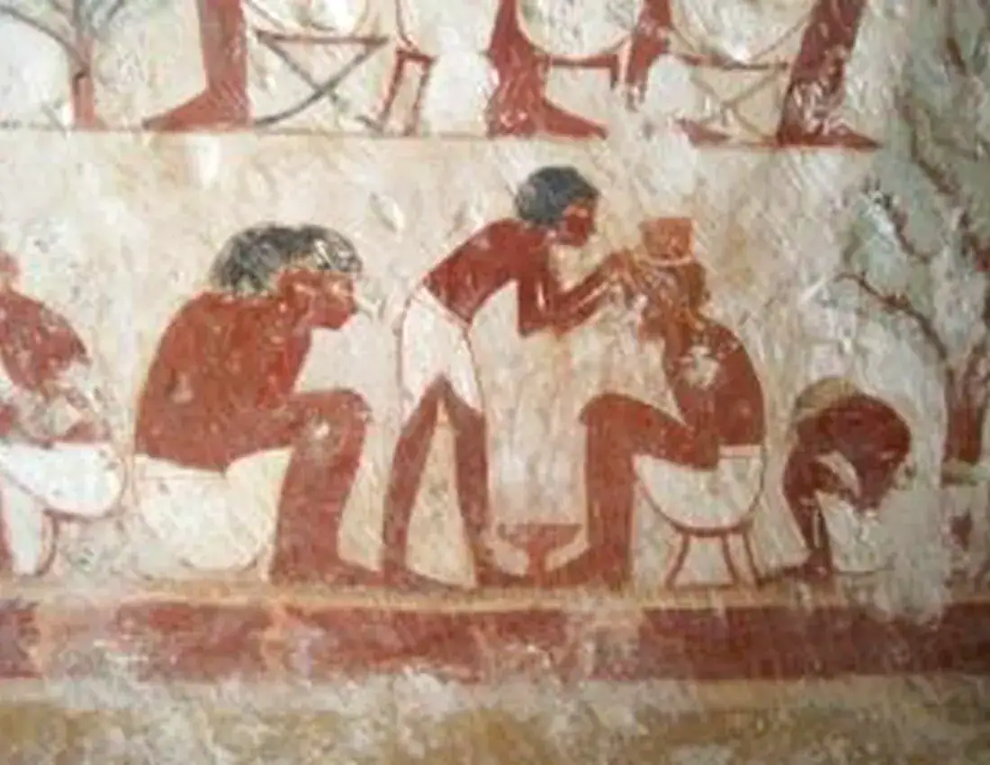 Daily-life painting in the Tombs of the Nobles in Luxor, Userhat TT56